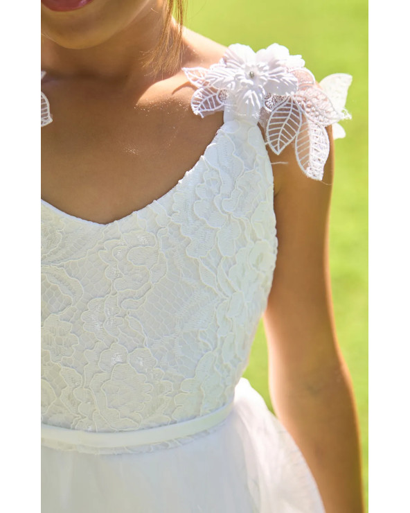 LONGUE ROBE FLEUR BLANCHE