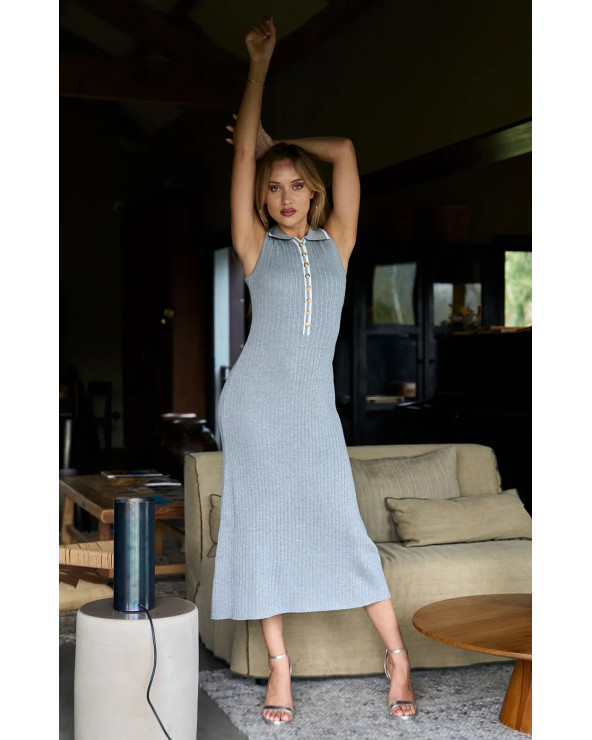 LONGUE ROBE MAILLE HOTESSE