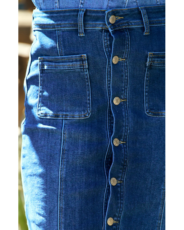 JUPE DENIM 2 POCHES