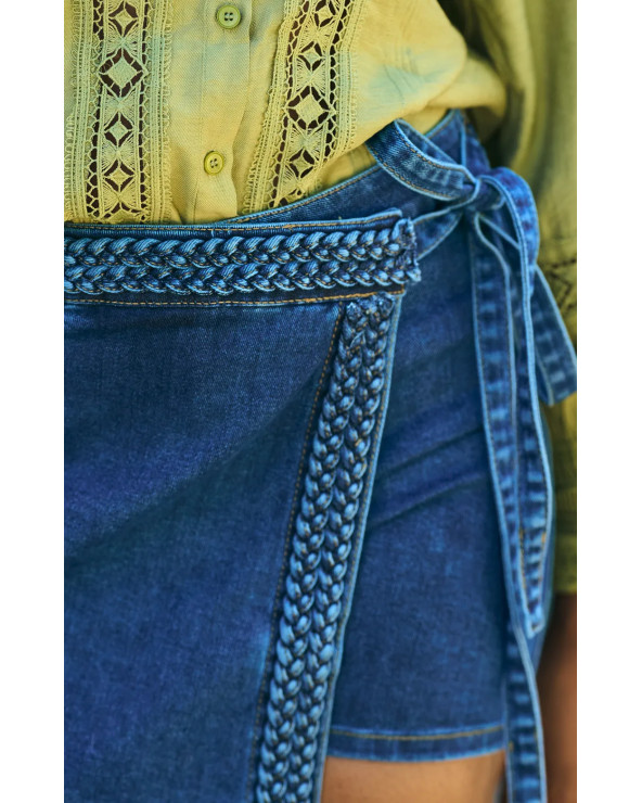 SHORT / JUPE JEANS TRESSE