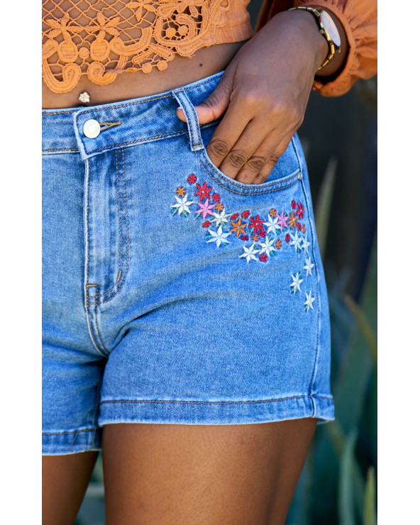 SHORT JEANS BRODE