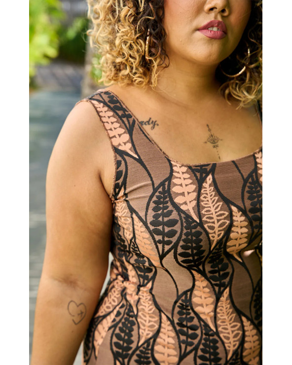 ROBE EPIE DE FEUILLE